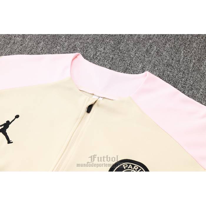 Chandal de Sudadera del Paris Saint-Germain Jordan Nino 2024-2025 Amarillo